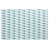 Tissu Illustration de requin marteau (Fat Quarter)