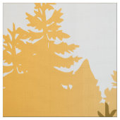 Tissu Illustration de silhouette d'arbre forestier (Échantillon)