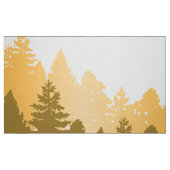 Tissu Illustration de silhouette d'arbre forestier (Fat Quarter)