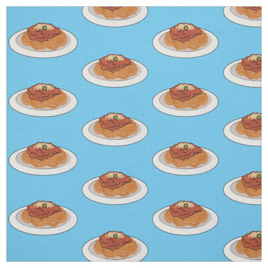 Tissu Illustration de Spaghetti (Échantillon)