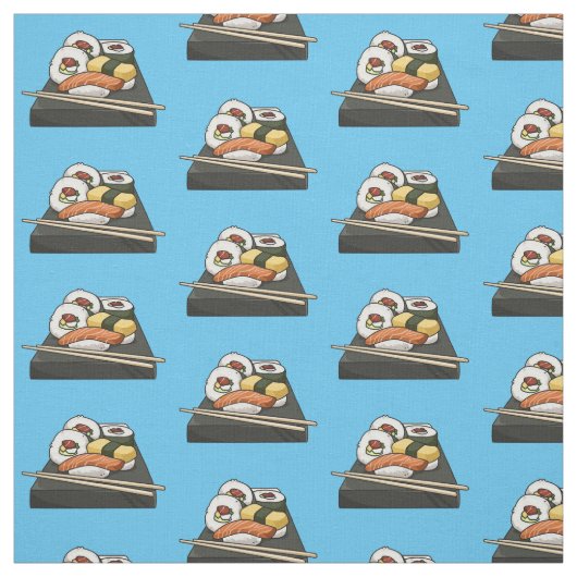 Tissu Illustration de sushi (Échantillon)