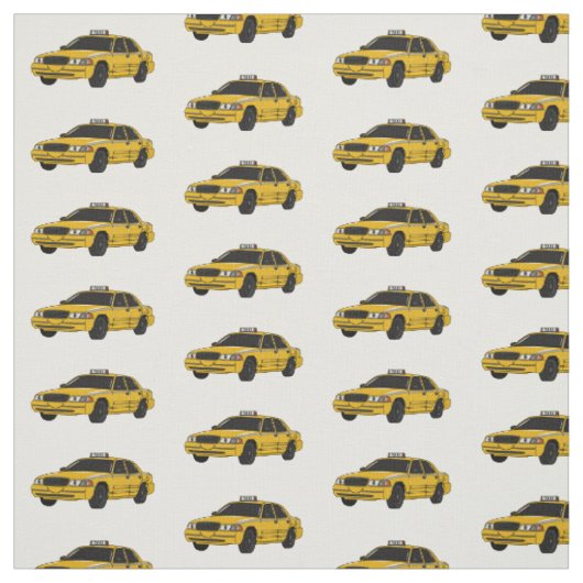 Tissu Illustration de taxi (Échantillon)