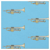 Tissu Illustration de trompette (Fermer)