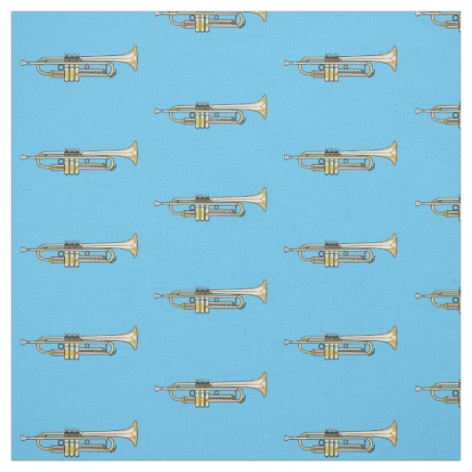 Tissu Illustration de trompette (Échantillon)