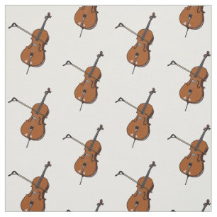 Tissu Illustration de violoncelle