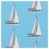 Tissu Illustration de voilier (Fermer)