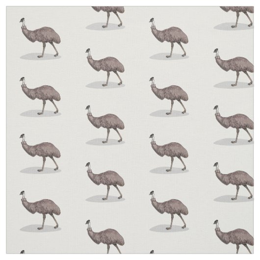 Tissu Illustration d'Emu bird (Échantillon)