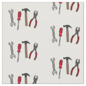 Tissu Illustration des outils de menuiserie (Fermer)