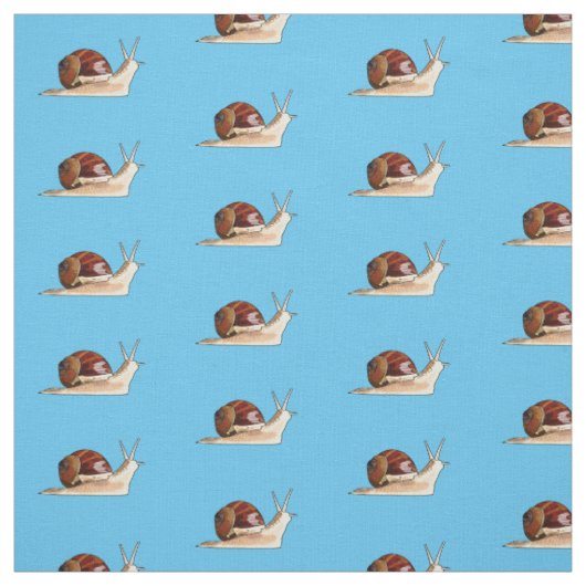 Tissu Illustration d'escargot (Échantillon)