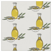 Tissu Illustration d'huile d'olive (Fermer)