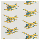 Tissu Illustration d'hydravion (Fermer)