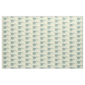 Tissu Illustration d'hydravion bleu blanc (Fat Quarter)