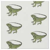 Tissu Illustration d'Iguana (Fermer)