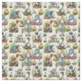 Tissu Illustration Dinosaure (Échantillon)
