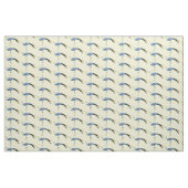 Tissu Illustration d'oiseau de grue bleue (Fat Quarter)