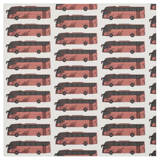 Tissu Illustration du bus (Échantillon)