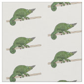 Tissu Illustration du caméléon de Jackson (Fermer)