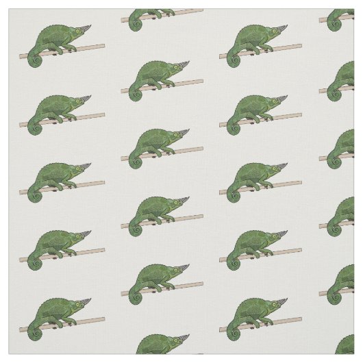 Tissu Illustration du caméléon de Jackson (Échantillon)