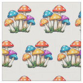 Tissu Illustration du champignon transparent (Fermer)