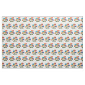 Tissu Illustration du champignon transparent (Fat Quarter)