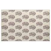 Tissu Illustration du chien endormi (Fat Quarter)