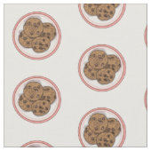 Tissu Illustration du cookie de puce à chocolat (Fermer)