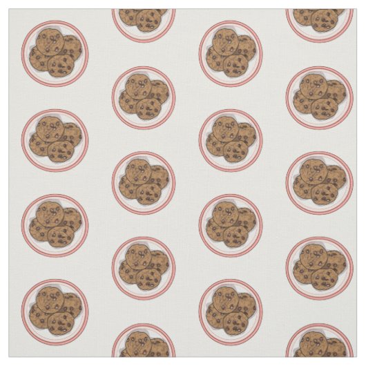Tissu Illustration du cookie de puce à chocolat (Échantillon)