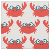 Tissu Illustration du crabe à épices (Fermer)