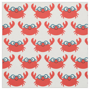 Tissu Illustration du crabe à épices