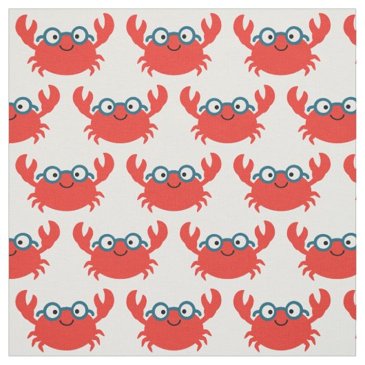 Tissu Illustration du crabe à épices (Échantillon)