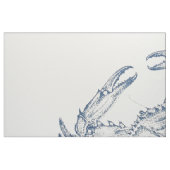 Tissu Illustration du crabe bleu (Fat Quarter)