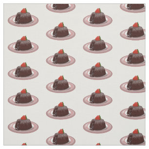 Tissu Illustration du gâteau de lave au chocolat