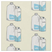 Tissu Illustration du lait (Fermer)
