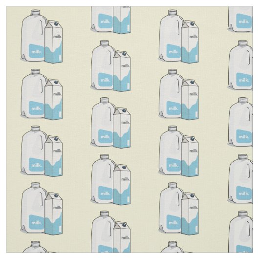 Tissu Illustration du lait (Échantillon)