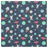 Tissu Illustration du Motif spatial (Échantillon)