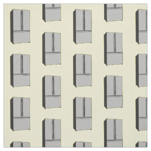 Tissu Illustration du réfrigérateur de porte française