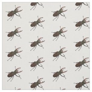 Tissu Illustration du scarabée de stade
