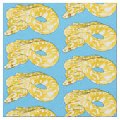 Tissu Illustration du serpent python birman (Fermer)