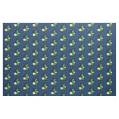 Tissu Illustration du ver vert mou (Fat Quarter)