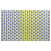 Tissu Illustration d'un bus moderne bleu mignon (Yard)