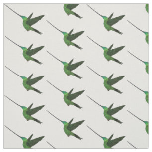 Tissu Illustration d'un colibri à bec épée