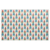 Tissu Illustration d'un vaisseau de fusées (Fat Quarter)