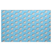 Tissu Illustration d'une caricature de poisson stingray (Fat Quarter)