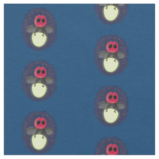 Tissu Illustration d'une luciole à éclair mignon (Fermer)