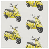 Tissu Illustration d'une moto cyclable (Fermer)