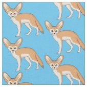 Tissu Illustration Fennec fox (Fermer)