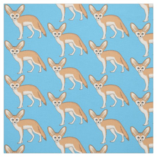 Tissu Illustration Fennec fox (Échantillon)