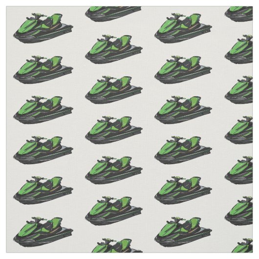 Tissu Illustration Jet ski (Échantillon)
