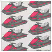Tissu Illustration Jet ski (Fermer)