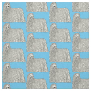 Tissu Illustration Komondor pour chien